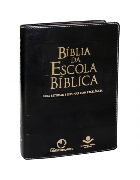 Bíblia da Escola Bíblica - capa luxo - preto nobre
