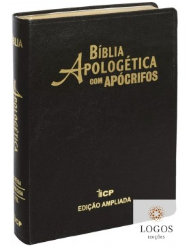 Bíblia Apologética com Apócrifos - capa luxo preta. 7897185852592