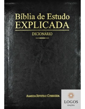 Bíblia de Estudo Explicada - capa luxo preta. 7899938411797
