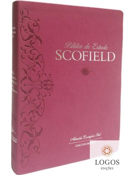 Bíblia de Estudo Scofield - ACF - capa PU luxo - rosa. 9788575571460